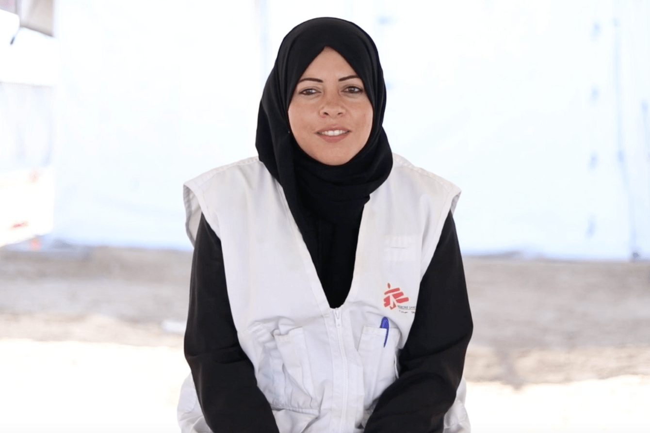 Amina Al-Qurra, MSF social worker