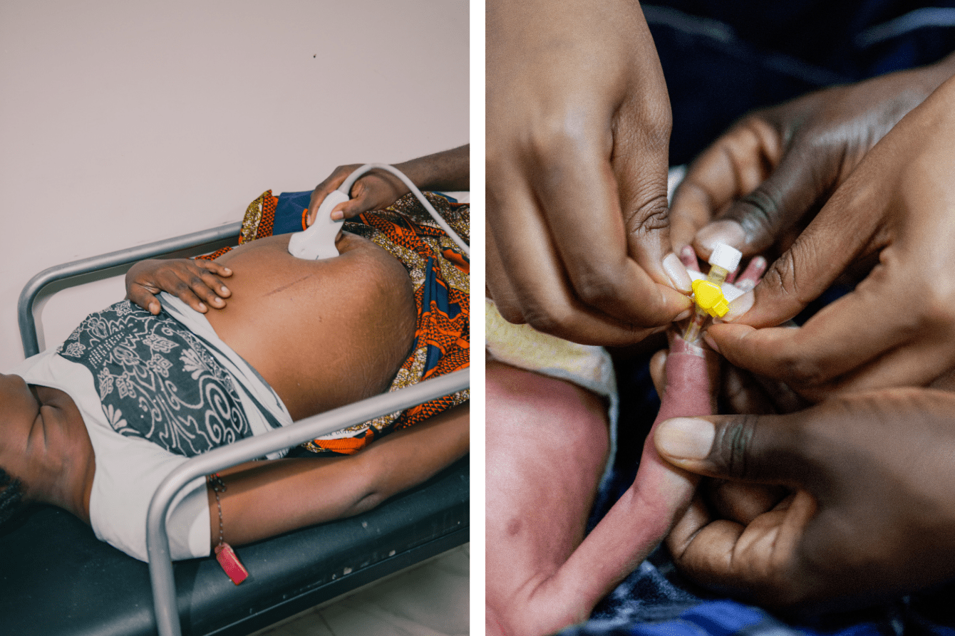  A young pregnant woman in the triage area of the MSF-built comprehensive emergency obstetric and newborn care’ facility at the Nilefa Keji Hospital in Maiduguri, Borno state. This hospital is being run in collaboration with the state ministry of health.